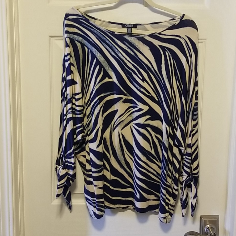 Chaps multi colored blouse.